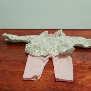 Floral Baby Outfit with Pink Pants